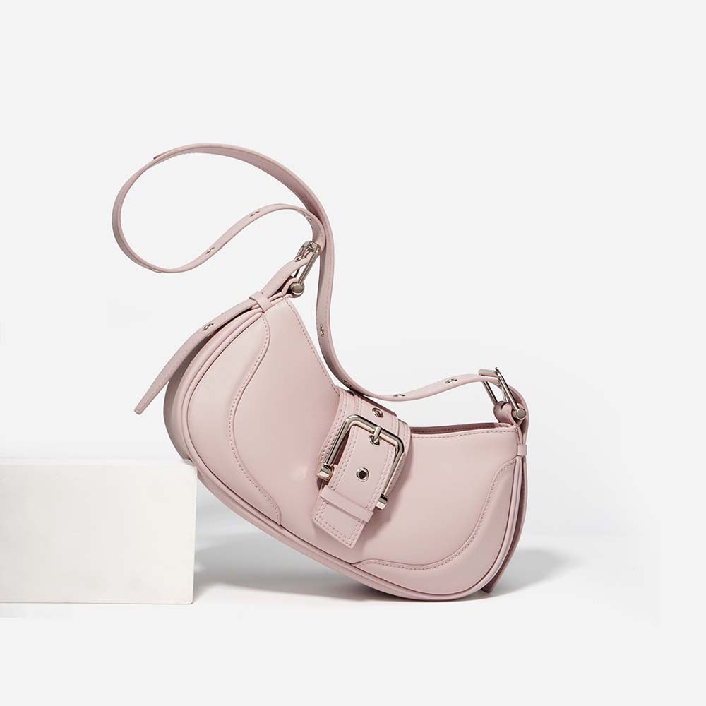 Womens Calfskin Leather Underarm Shoulder Bag