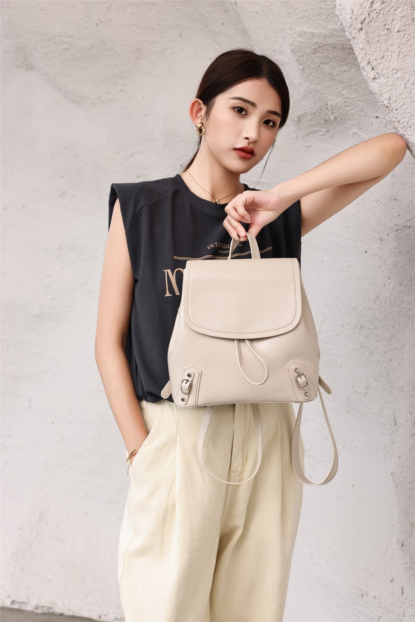 Womens Leather Backpack