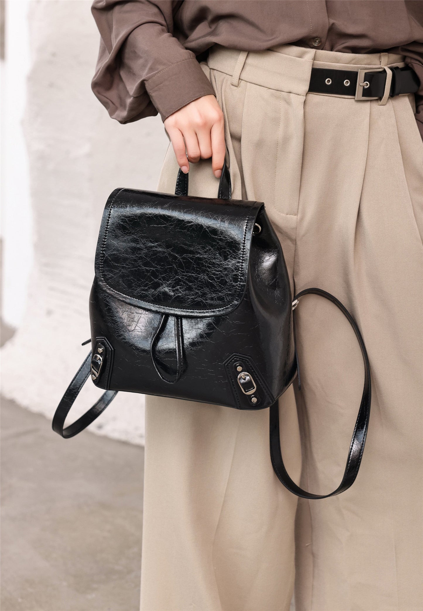 Womens Leather Backpack