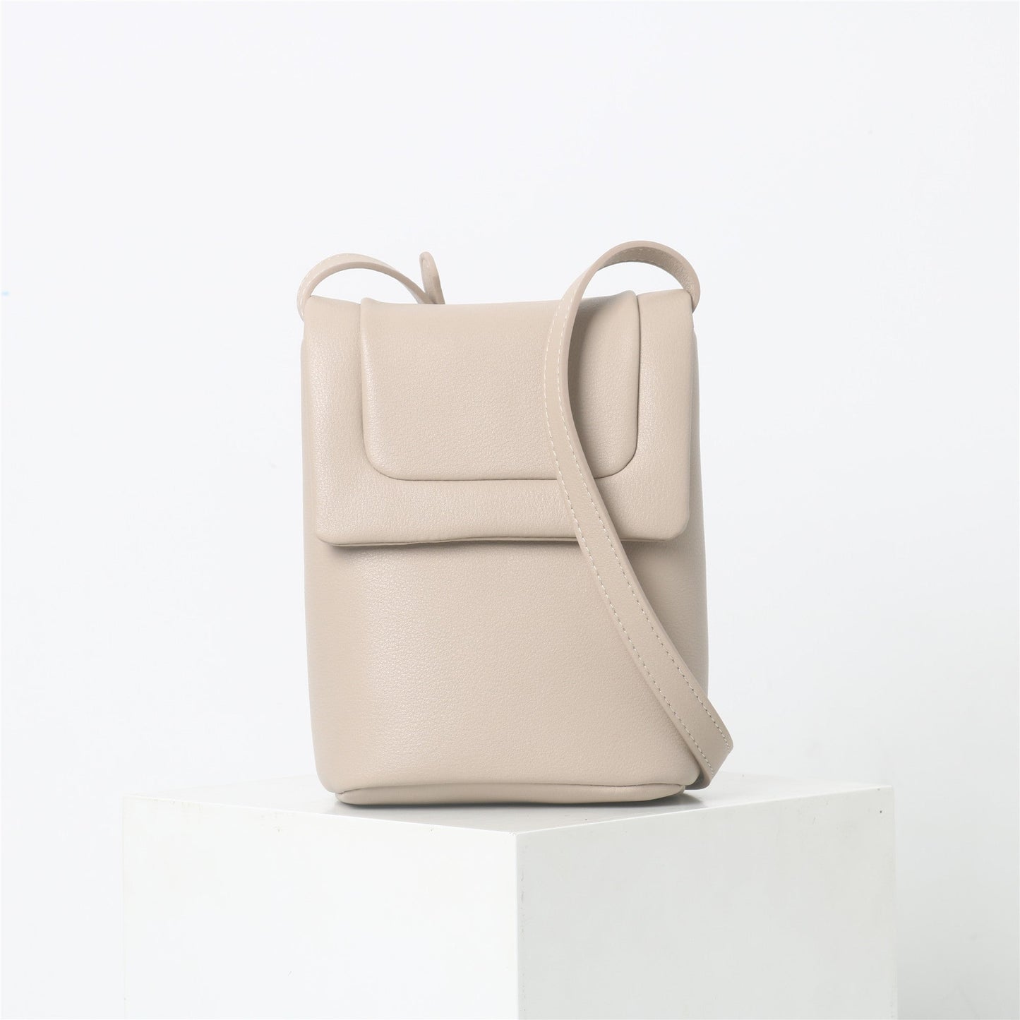 Womens Leather Phone Handle Bag