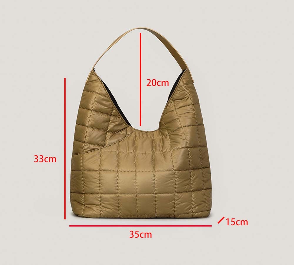 Nylon Quilted Hobo Underarm Bags