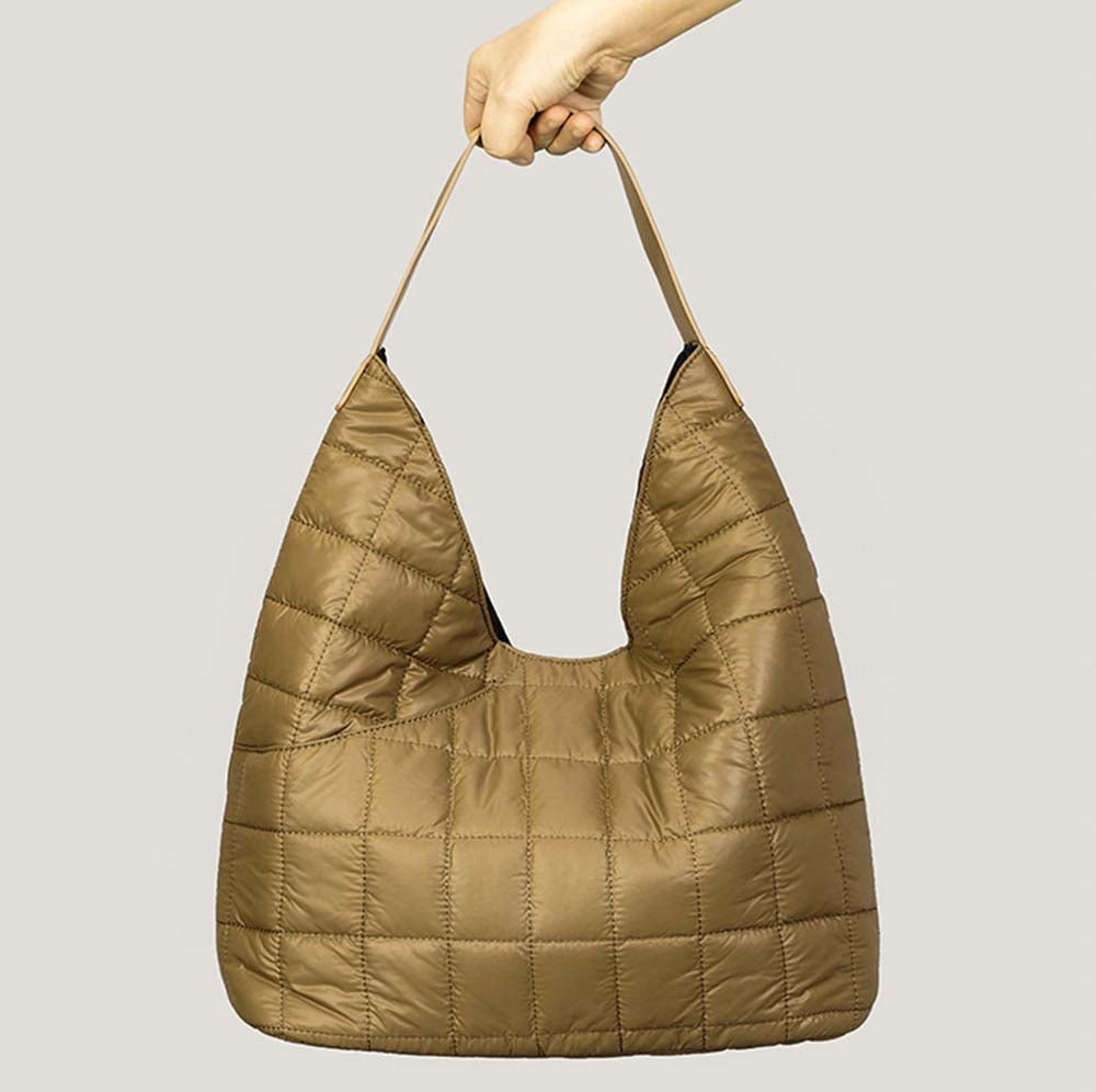 Nylon Quilted Hobo Underarm Bags