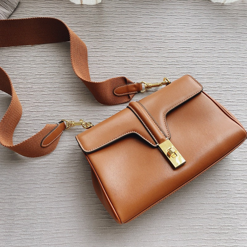 Top handle Calfskin Medium Bag Camel