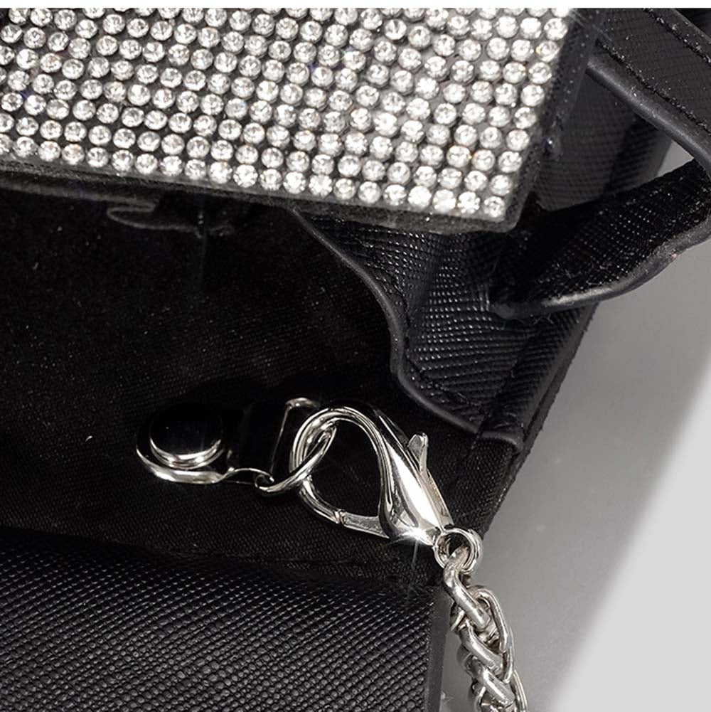Winnal Crystal Padlock Birkin Style Top Handle Bag