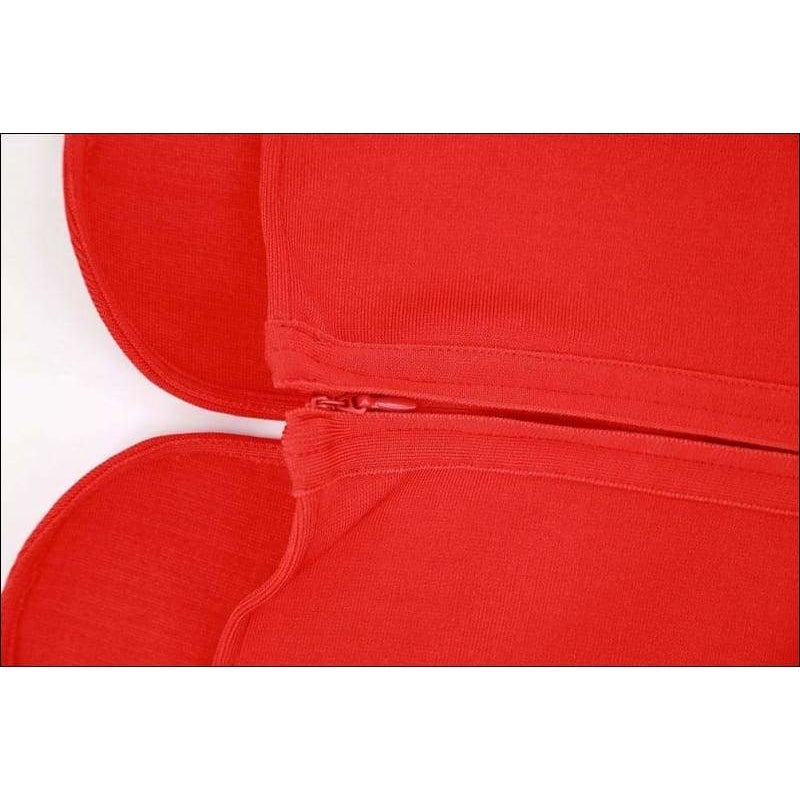 Winnal Red Summer Sleeveless Hanging Neck Sexy Dress Backless Clubwear Beach Party Bodycon Halter Straples