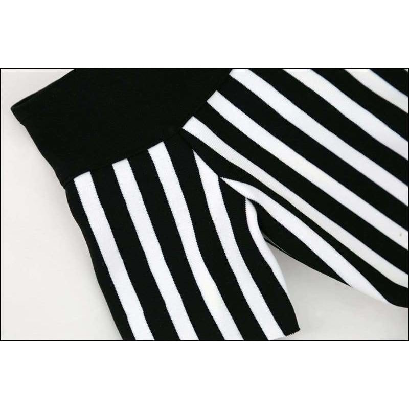 Winnal Sexy Vertical Stripe Off The Shoulder Bodycon Dress