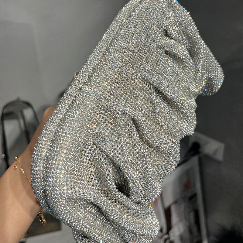 Winnal Slouchy Crystal-Embellished Clutch