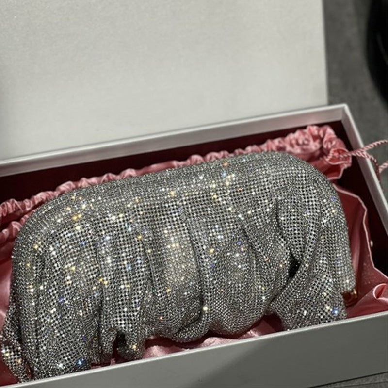 Winnal Slouchy Crystal-Embellished Clutch
