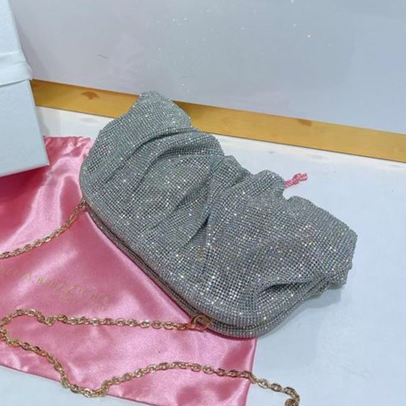Winnal Slouchy Crystal-Embellished Clutch
