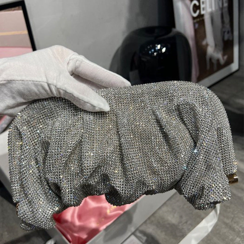 Winnal Slouchy Crystal-Embellished Clutch