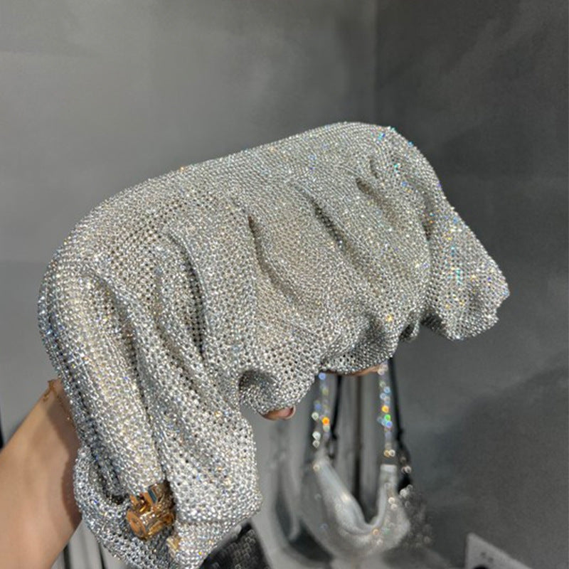 Winnal Slouchy Crystal-Embellished Clutch