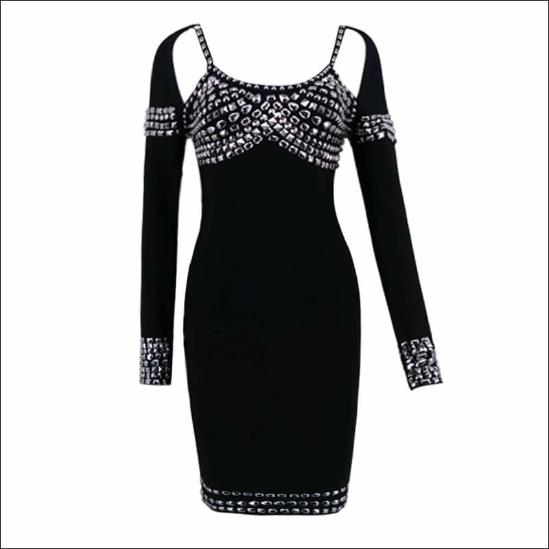 Winnal Studded Bodycon Dress
