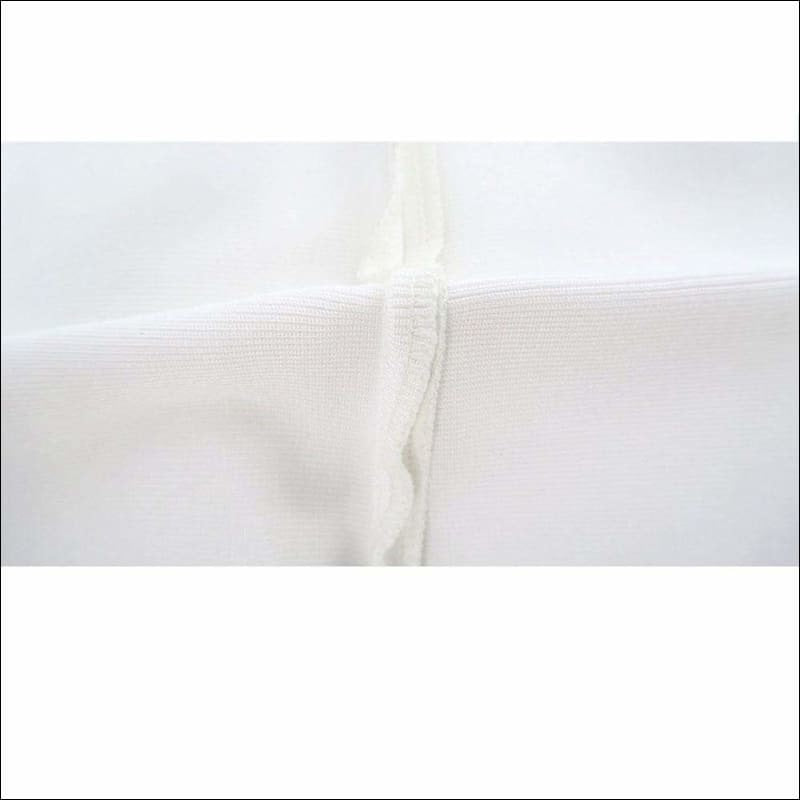 Winnal White Sleeveless Halter Cut-Out Crossed Side Slit Midi Bodycon Dress