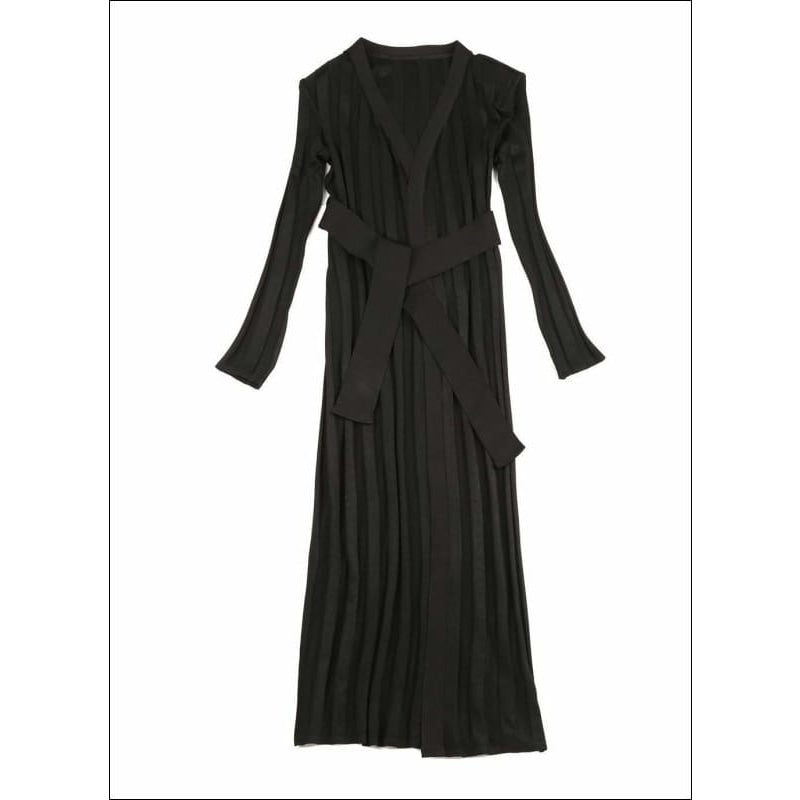 Winnal Women’s 2-Piece Sets Long Sleeve V Neck Party Bodycon Dress With Belt