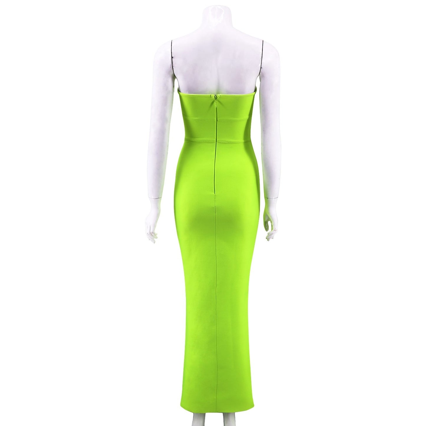 Winnal Womens Apple Green Off Shoulder Bandage Bodycon Dress