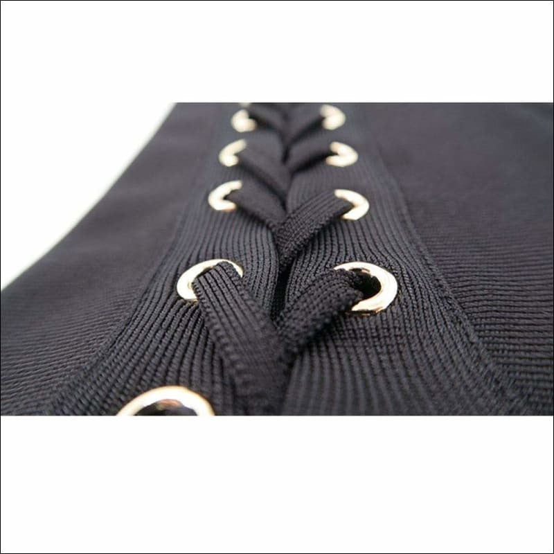 Winnal Women’s Black Sleeveless Deep V Neck Cut Out Sides Loop Jumpsuit Rompers Casual Playsuit
