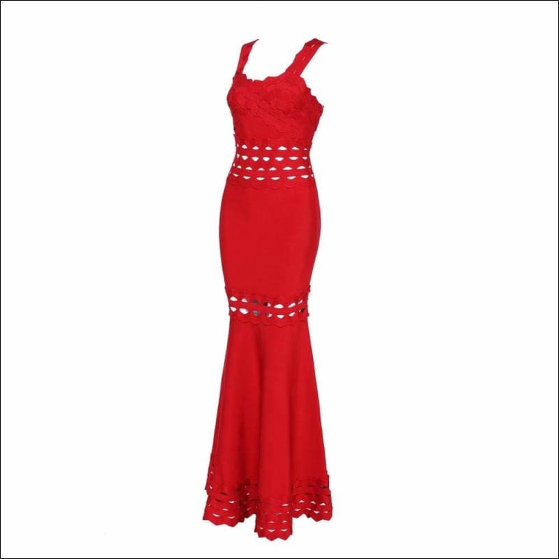 Winnal Women’s Off Shoulder Sleeveless Ruched bodice Sweetheart Neckline Cut-Out Bandage Bodycon Dress Mermaid skirt