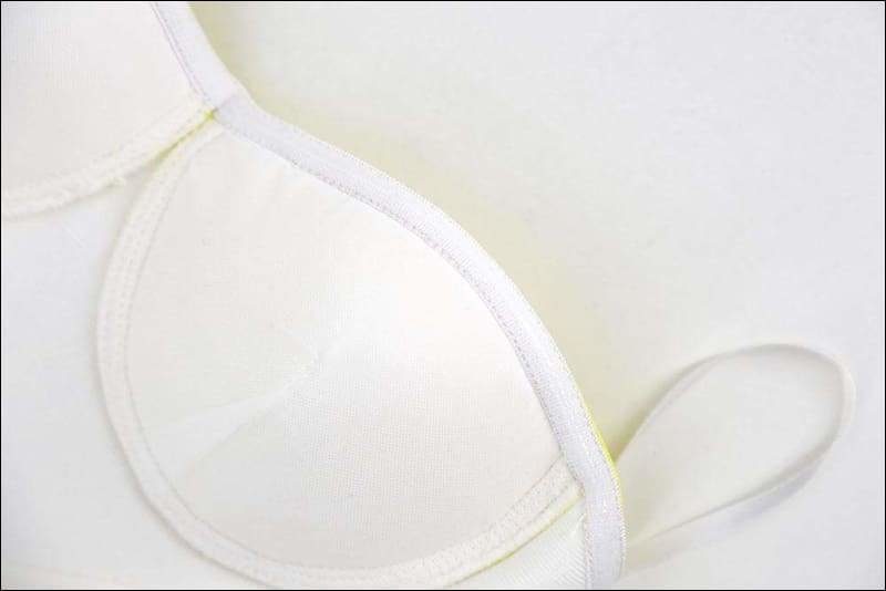 Winnal Women’s Strapless Bustier White and Yellow Bandage Dress