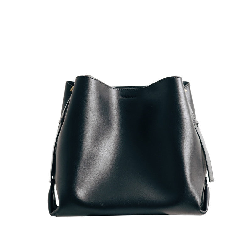 Womens Large Leather Bucket Bag