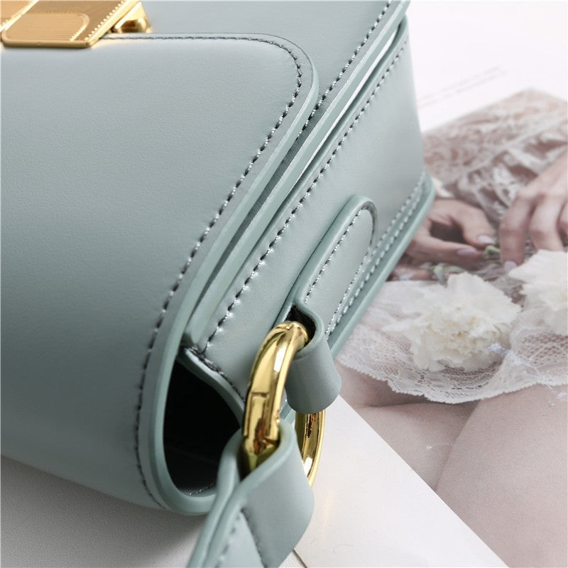 Womens Leather Mini Square Bag In Box Calfskin