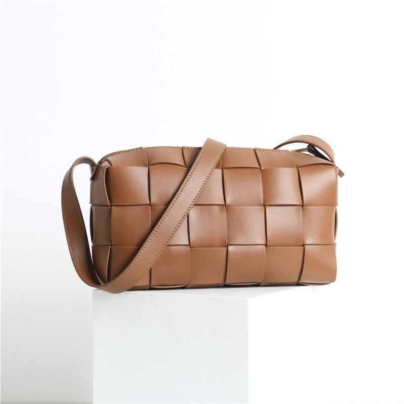 Womens Sqaure Padded Shoulder Cross Body Bag