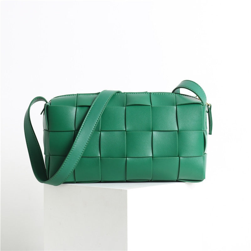 Womens Sqaure Padded Shoulder Cross Body Bag