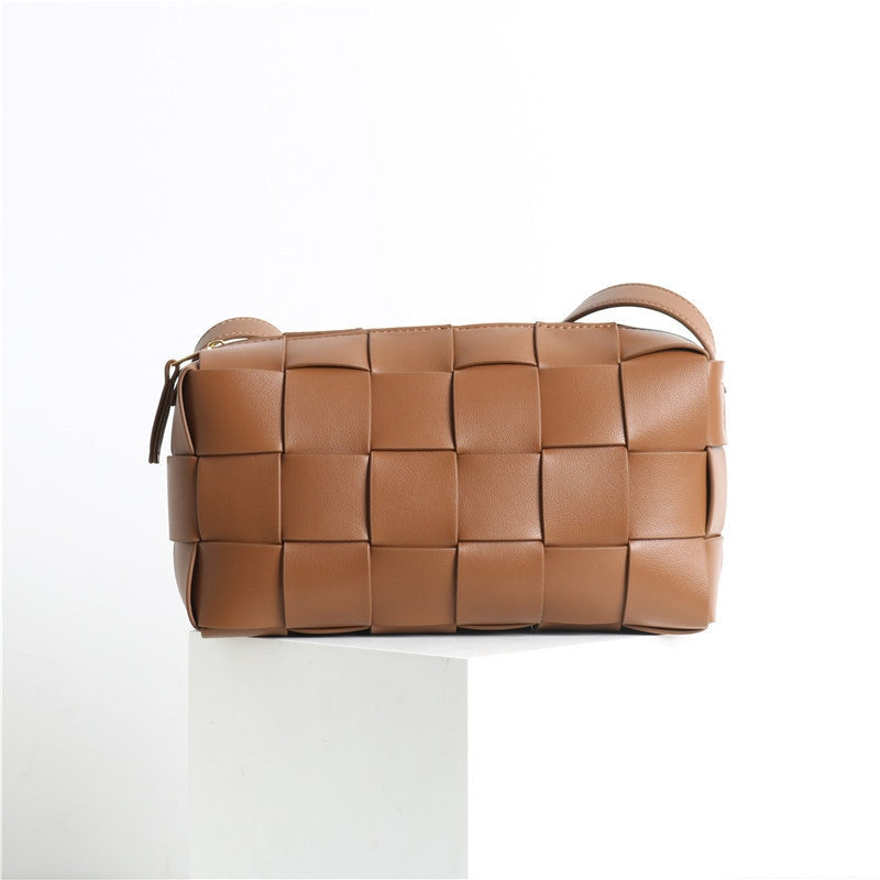 Womens Sqaure Padded Shoulder Cross Body Bag