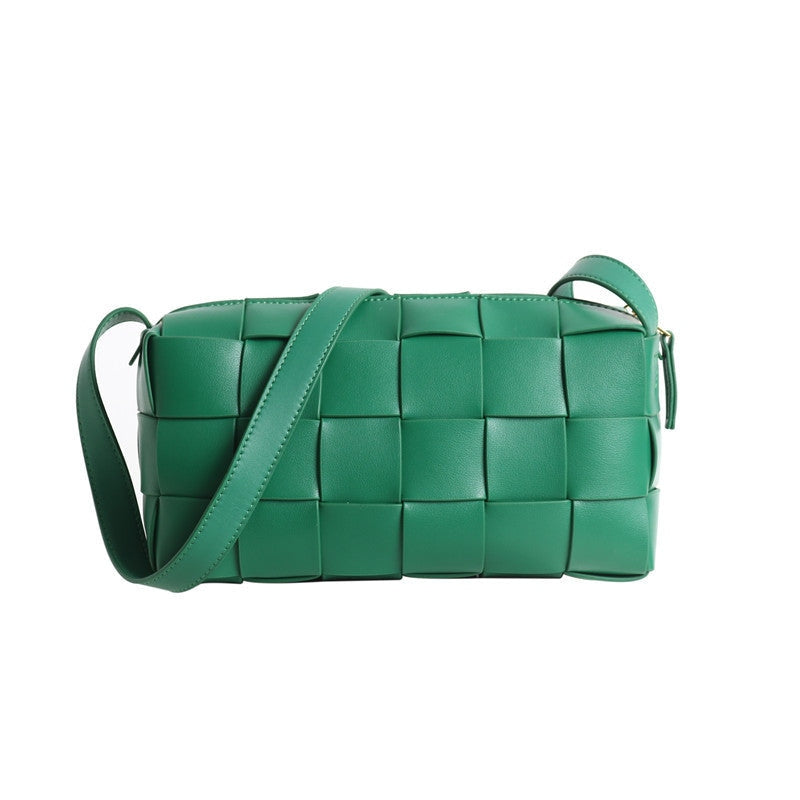 Womens Sqaure Padded Shoulder Cross Body Bag