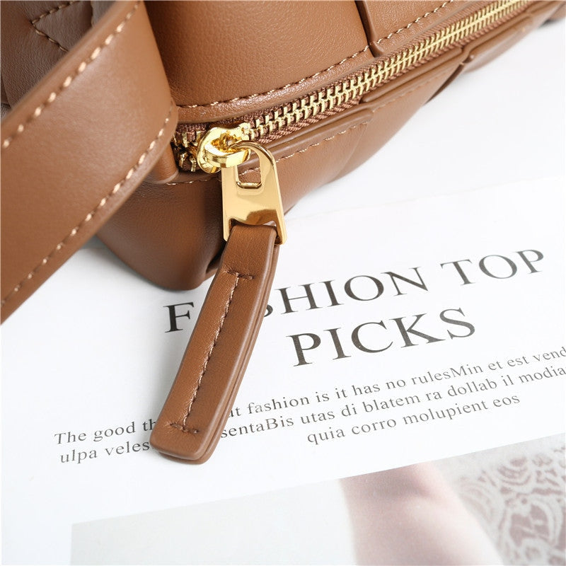 Womens Sqaure Padded Shoulder Cross Body Bag