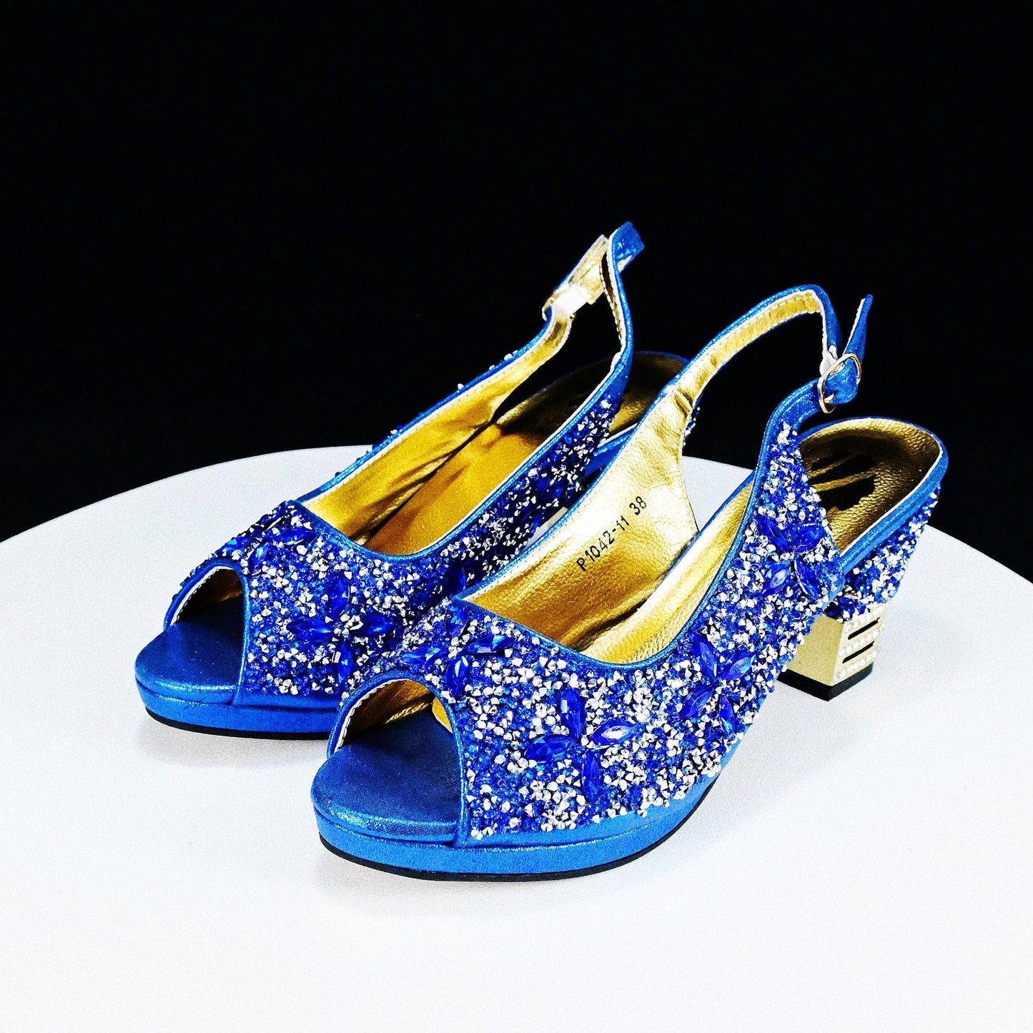 Rhinestone Chunky High Heel Casual Sandals With Clutch Bag,With RHhinestone,Diamond Evening Wedding