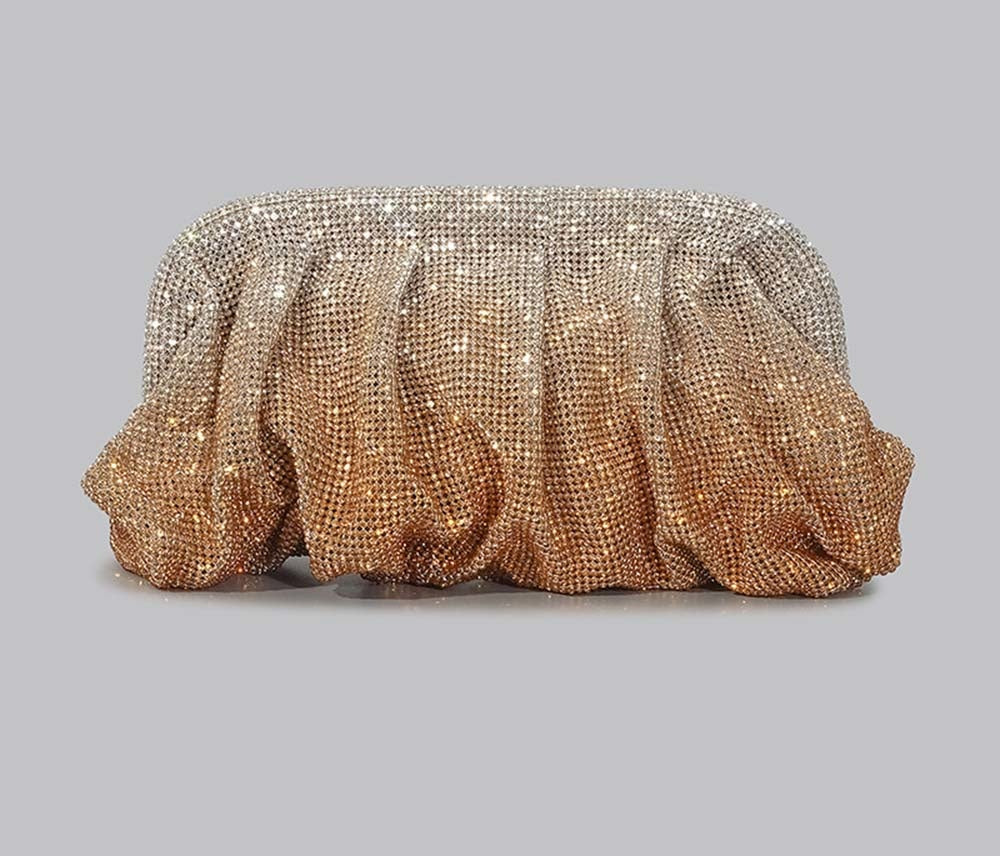 Winnal Slouchy Crystal-Embellished Clutch