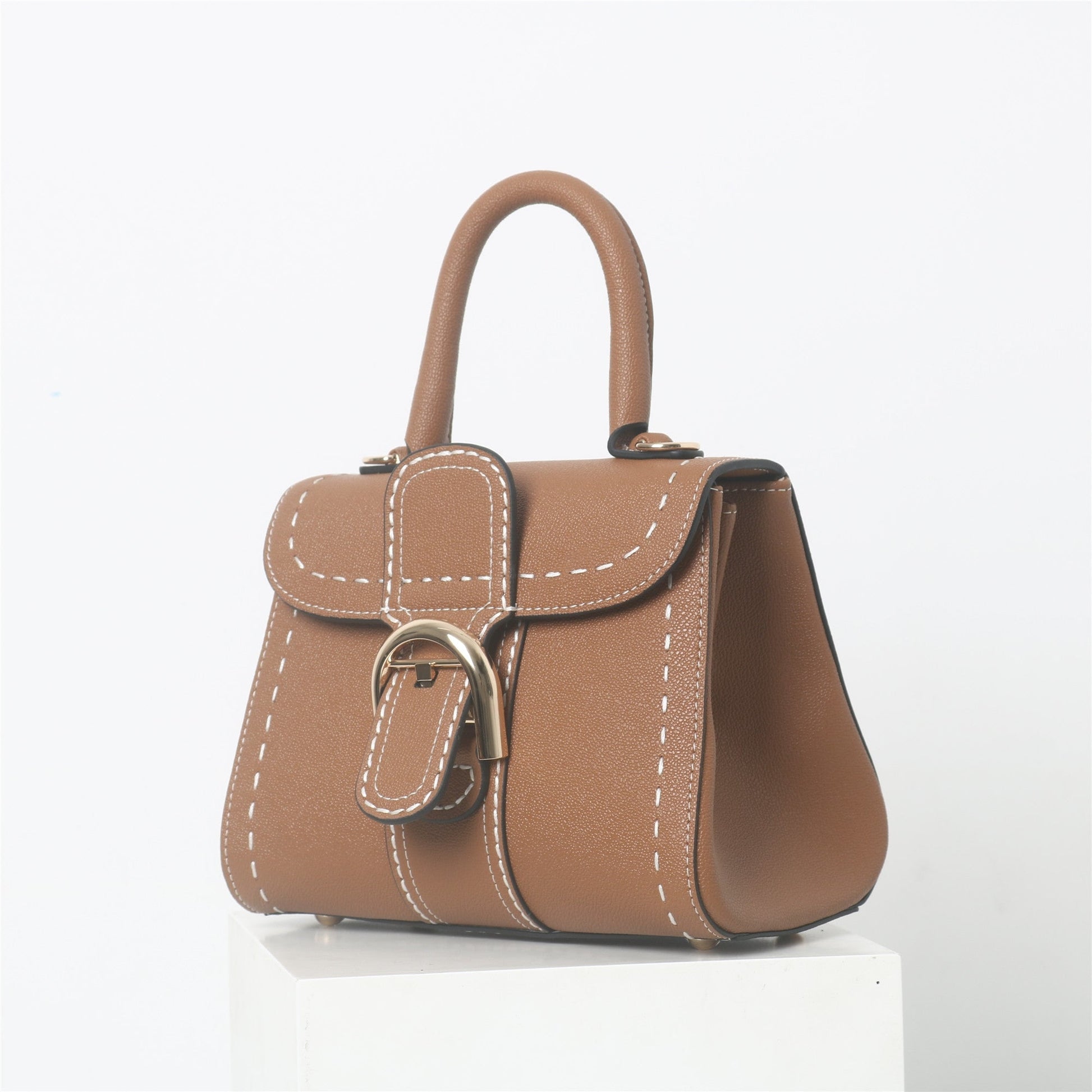 Womens Leather Top Handle Cross Body Bag