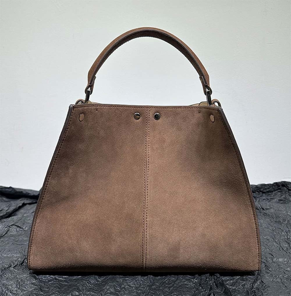Womens Suede Leather Large Shoulder Tote Bags