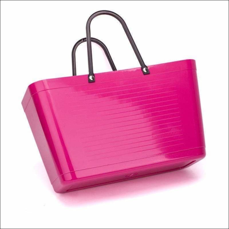 Fashion Jelly Large Top handle PVC tote basket bag