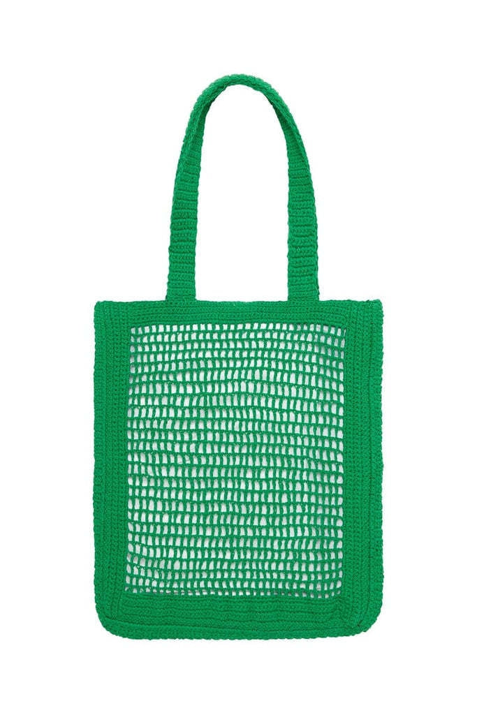 Handmade Cotton Hemp Knit Shopping Tote Shoulder Bag Natural Dyed