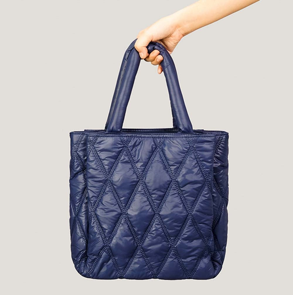 Large Puffer Padded Tote Bag