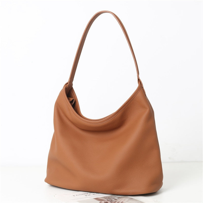 Leather Large Hobo Bag