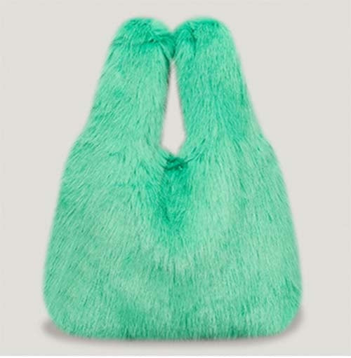 Plush Hobo Large Shopper Tote Bag For Winter