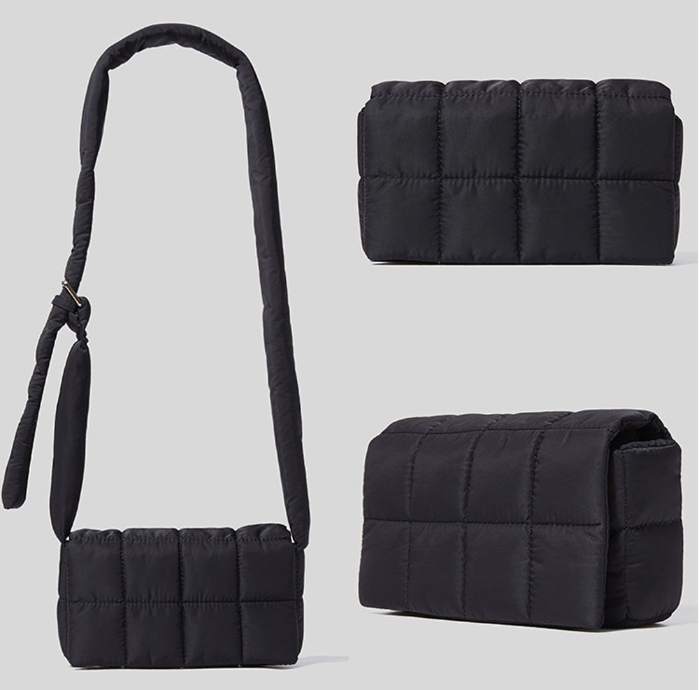 Puffer Padded Small Tech Cassette Square Bag