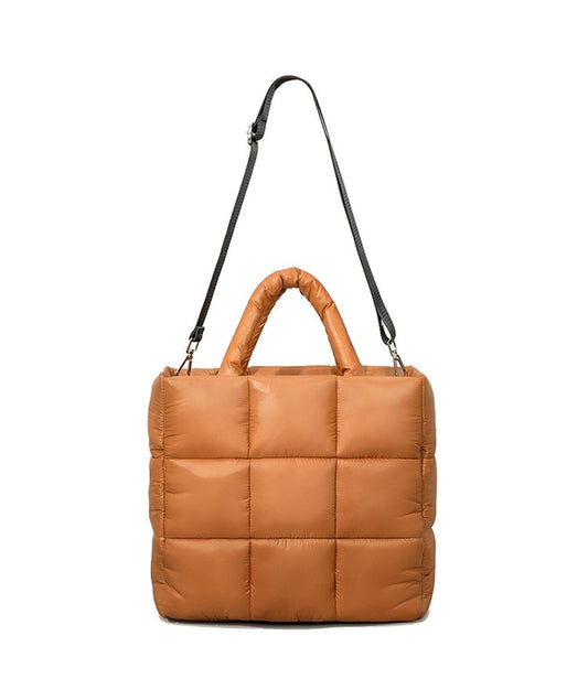 Quilted Puffer Padded Tote Bag