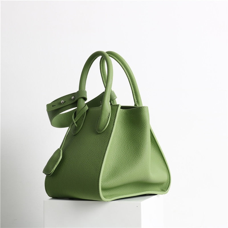 Small Leather Bucket Bag