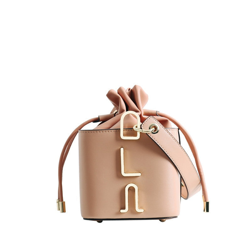 Small Leather Bucket Bag