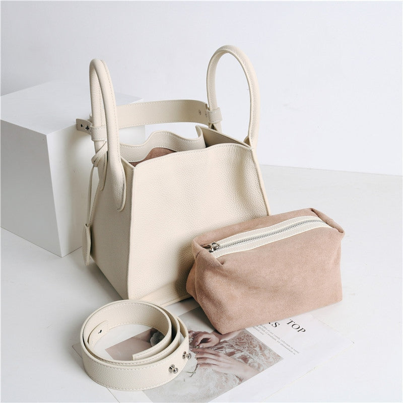 Small Leather Bucket Bag