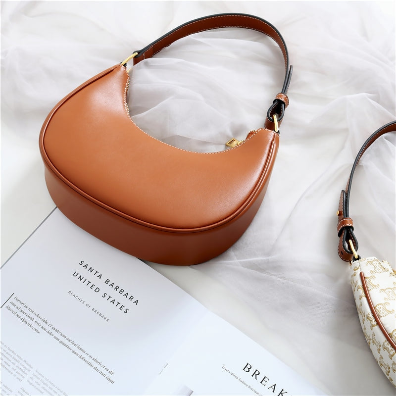 Small Moon leather shoulder bag