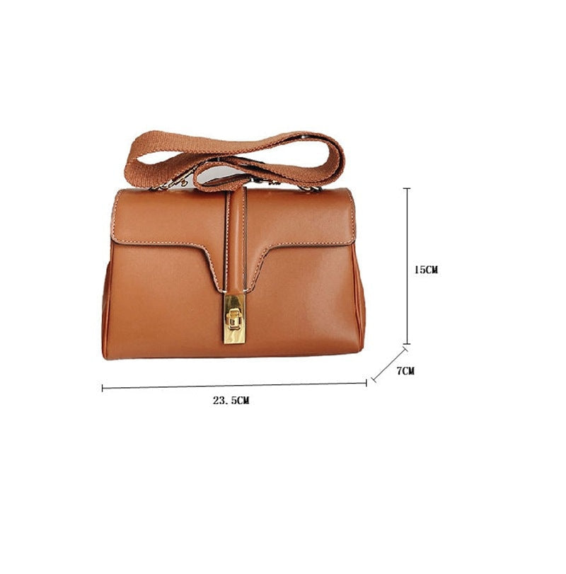 Top handle Calfskin Medium Bag Camel