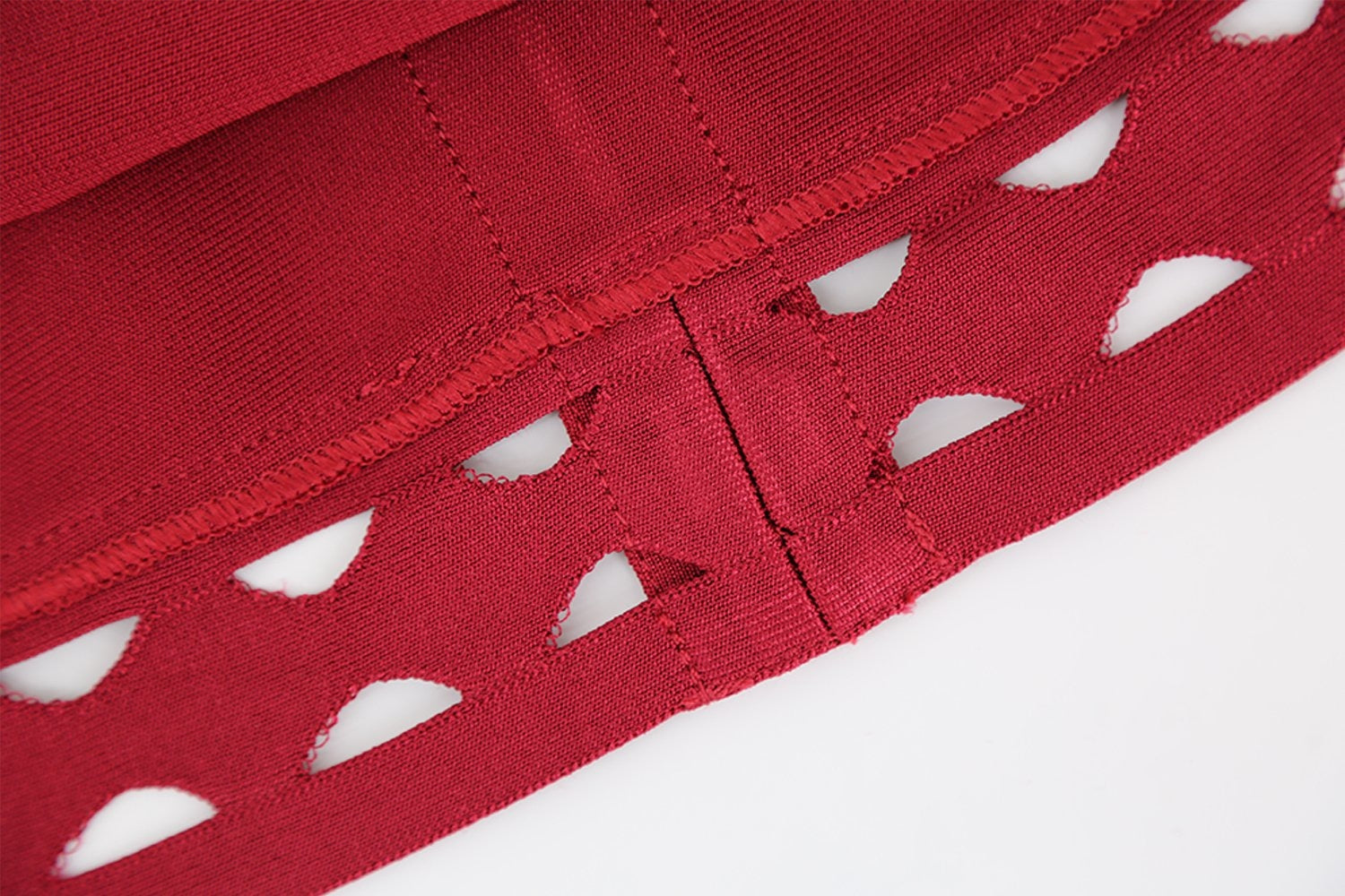 Winnal Off Shoulder Hollow Out Strap Fishtail Bandage Dress