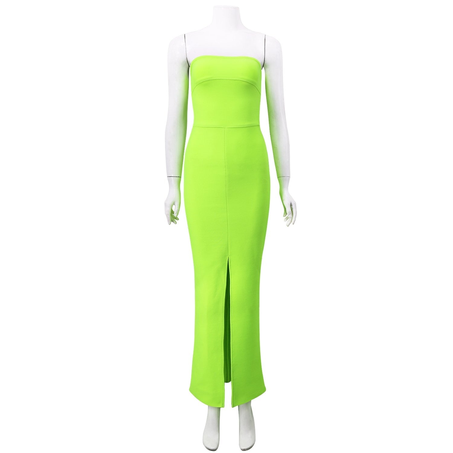 Winnal Womens Apple Green Off Shoulder Bandage Bodycon Dress