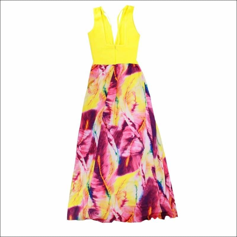Winnal Women’s Bandgage Tops Sets Long Maxi Printed Dressess For Prom Vestidos Elastic Waist Bohemian Skirt
