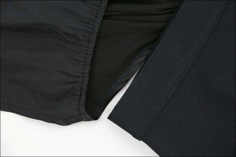 Winnal Women’s Black Midi Front Hanger Off Shoulder Bandage Dress