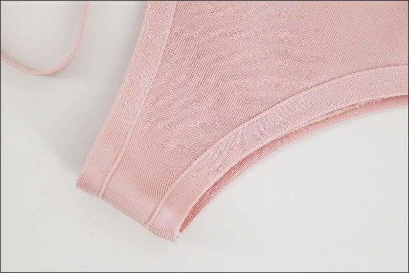 Winnal Women’s Pink Graceful Sexy Two-Piece Lace Skirt Set
